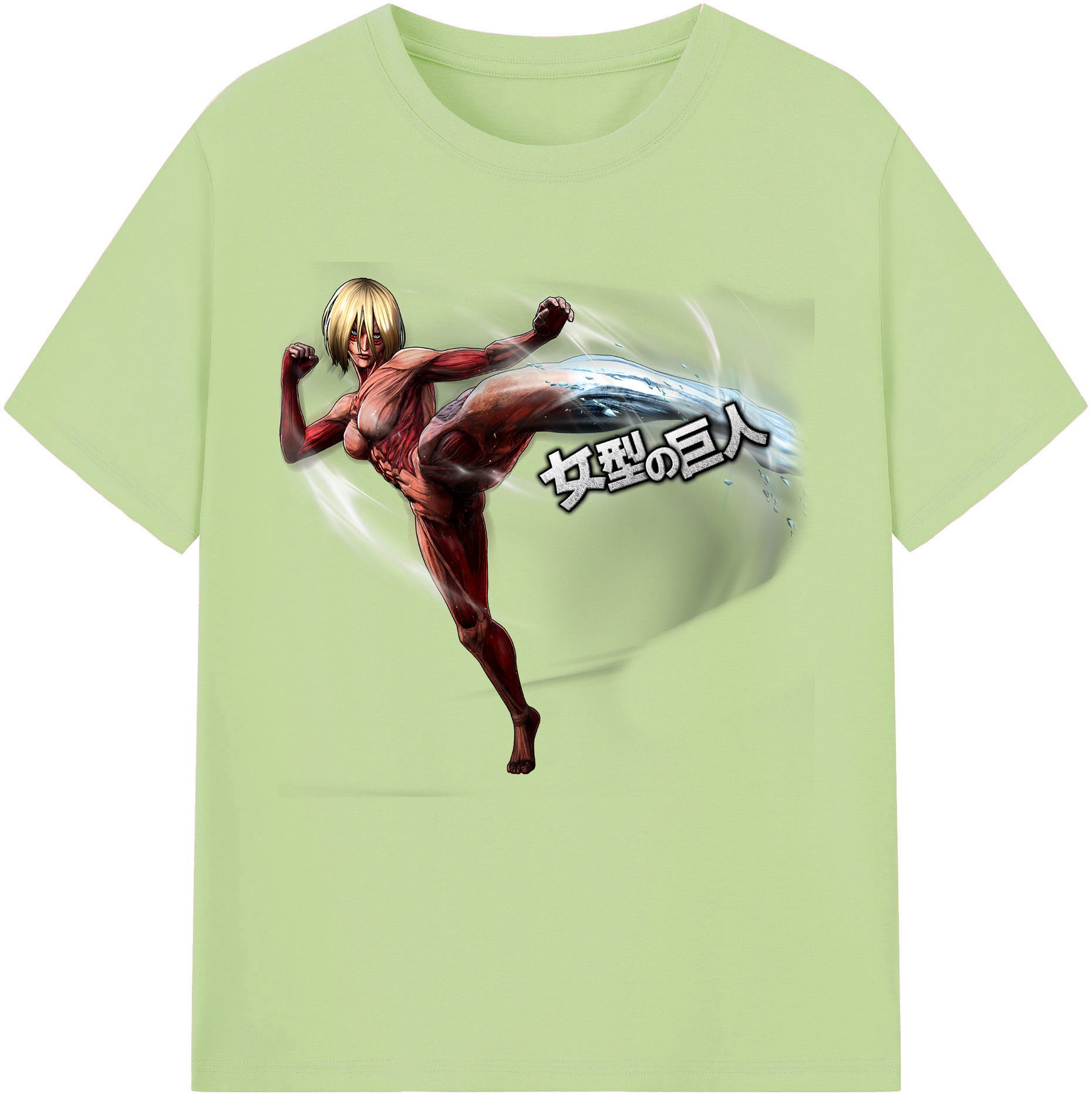 （画像用） 進撃の巨人 Attack on Titan 綿100％半袖Tシャツ（フロントプリント）